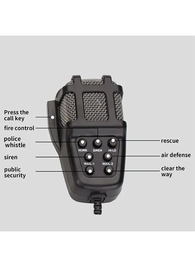 Black 12V 120dB Multi Tone Alari Horn with Remote Control for Motorcycles Cars Trucks RVs Boats - Image 5